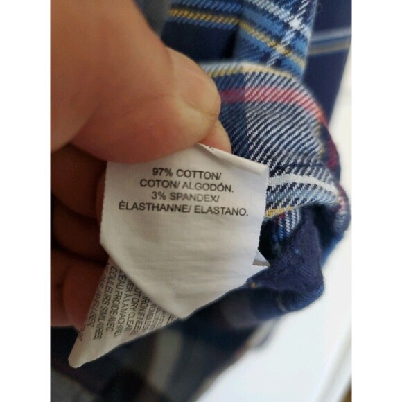 Lucky Brand Saturday Stretch Long Sleeve Western Shirt Mens XL Pearl Snap Button - Picture 13 of 16